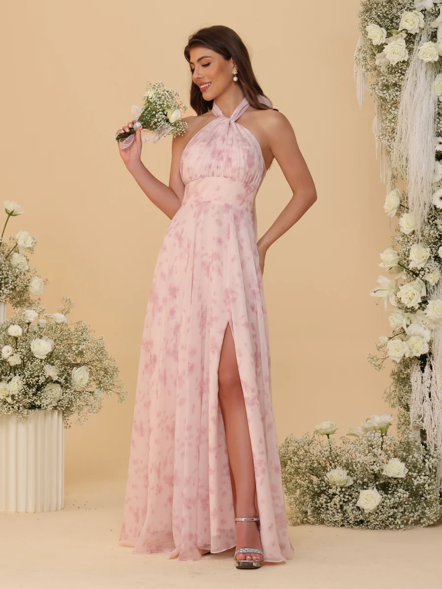 A-Line/Princess Convertible Infinity Bridesmaid Dresses with Pleats - Image 11