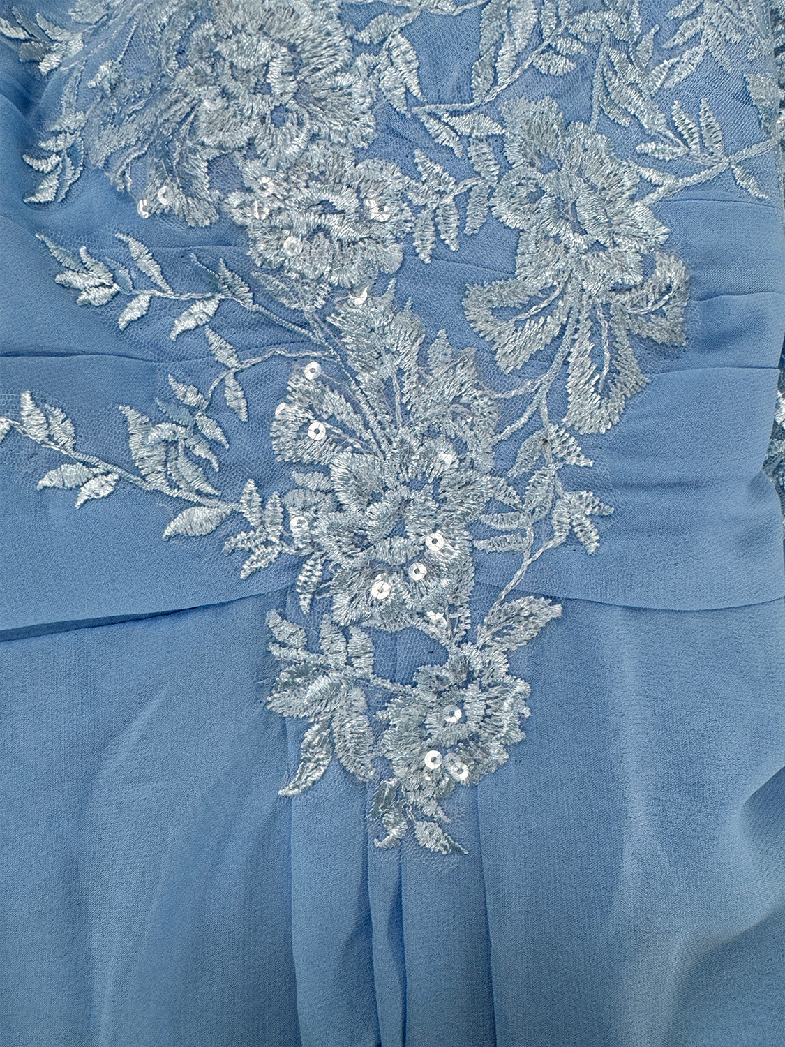 A-Line/Princess V-Neck 3/4 Sleeves Mother of the Bride Dresses with Applique - Image 7