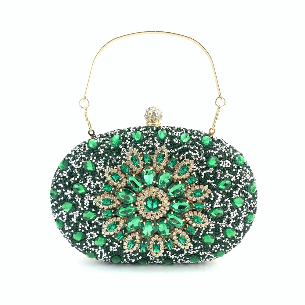 Alloy Gorgeous Rhinestone Clutch Unique Handbags - Image 5