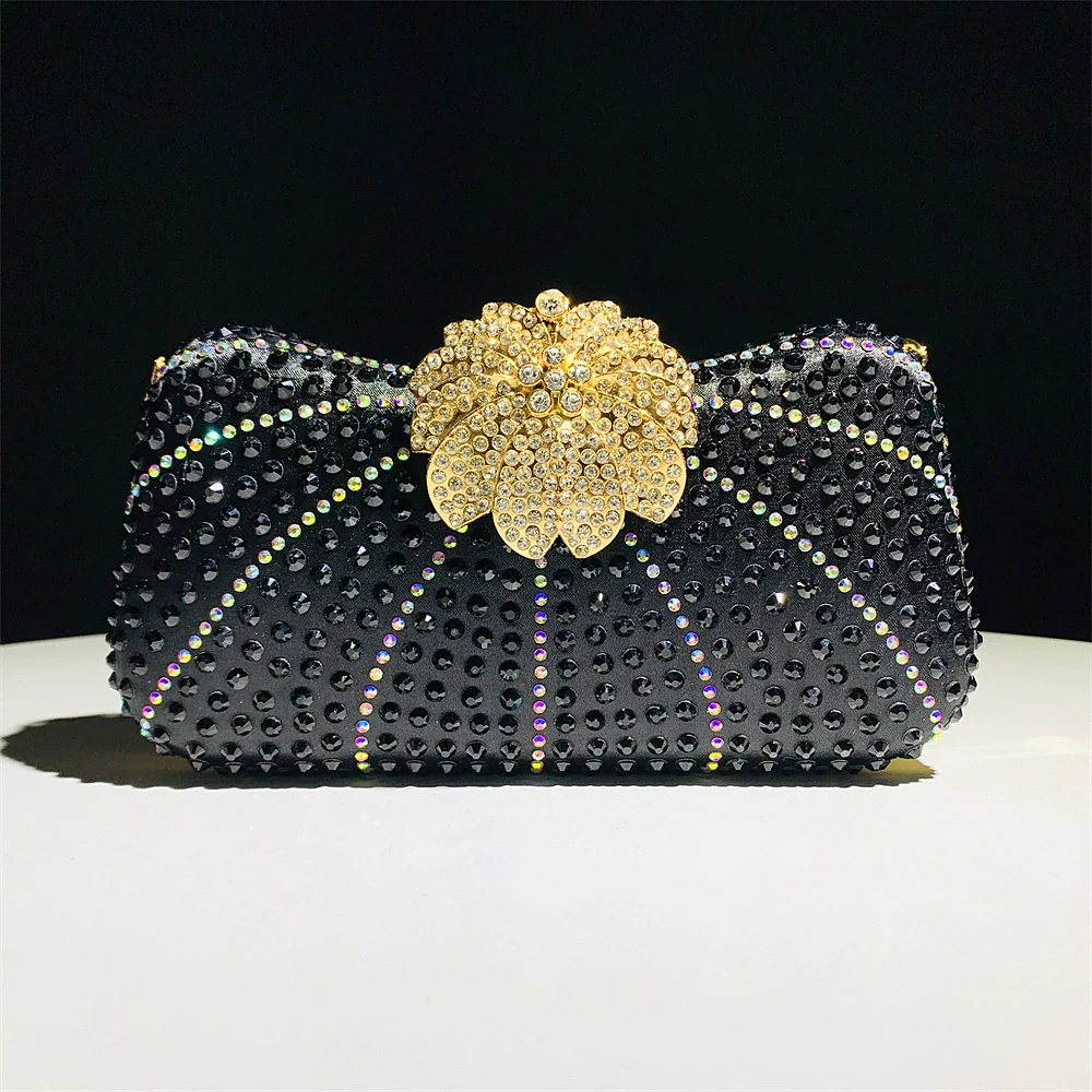 Alloy Gorgeous Rhinestone Clutch Women's Handbags - Image 6