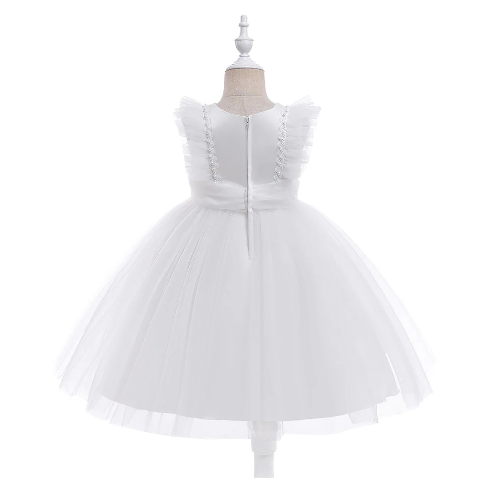 Ball Gown Scoop Flying Sleeves Flower Girl Dresses with Beading - Image 2
