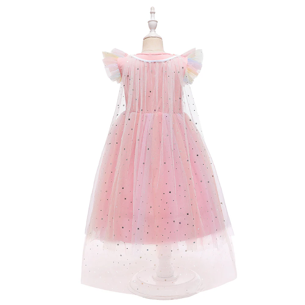 Ball Gown Scoop Flying Sleeves Flower Girl Dresses with Sequins - Image 2