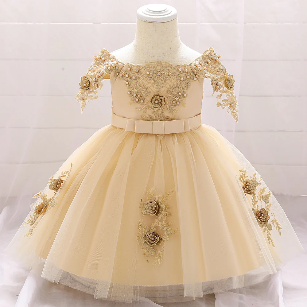 Ball Gown Scoop Short Sleeves Flower Girl Dresses with Bow Knot - Image 7