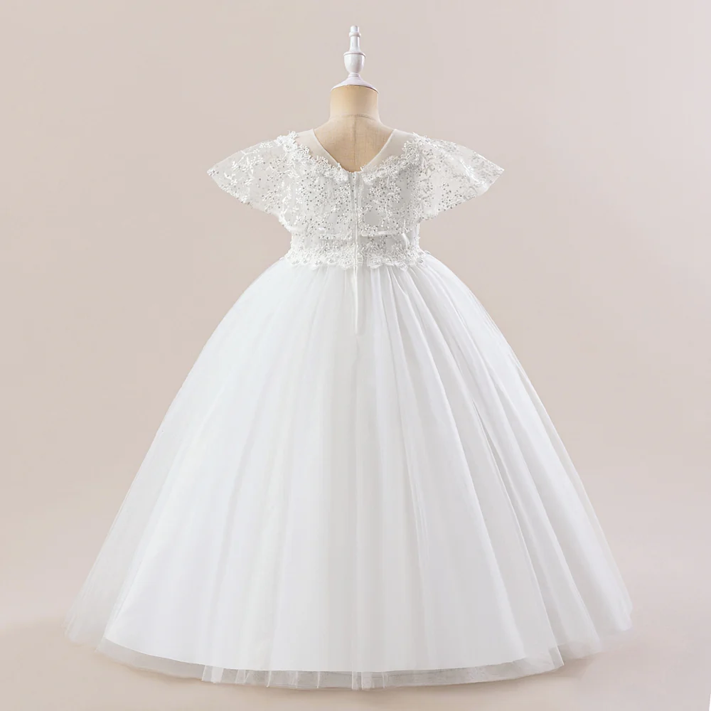 Ball Gown Scoop Sleeveless Beading Flower Girl Dresses - Image 2
