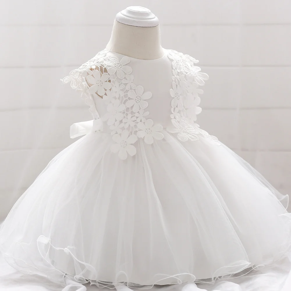 Ball Gown Scoop Sleeveless Flower Girl Dresses with Applique - Image 3