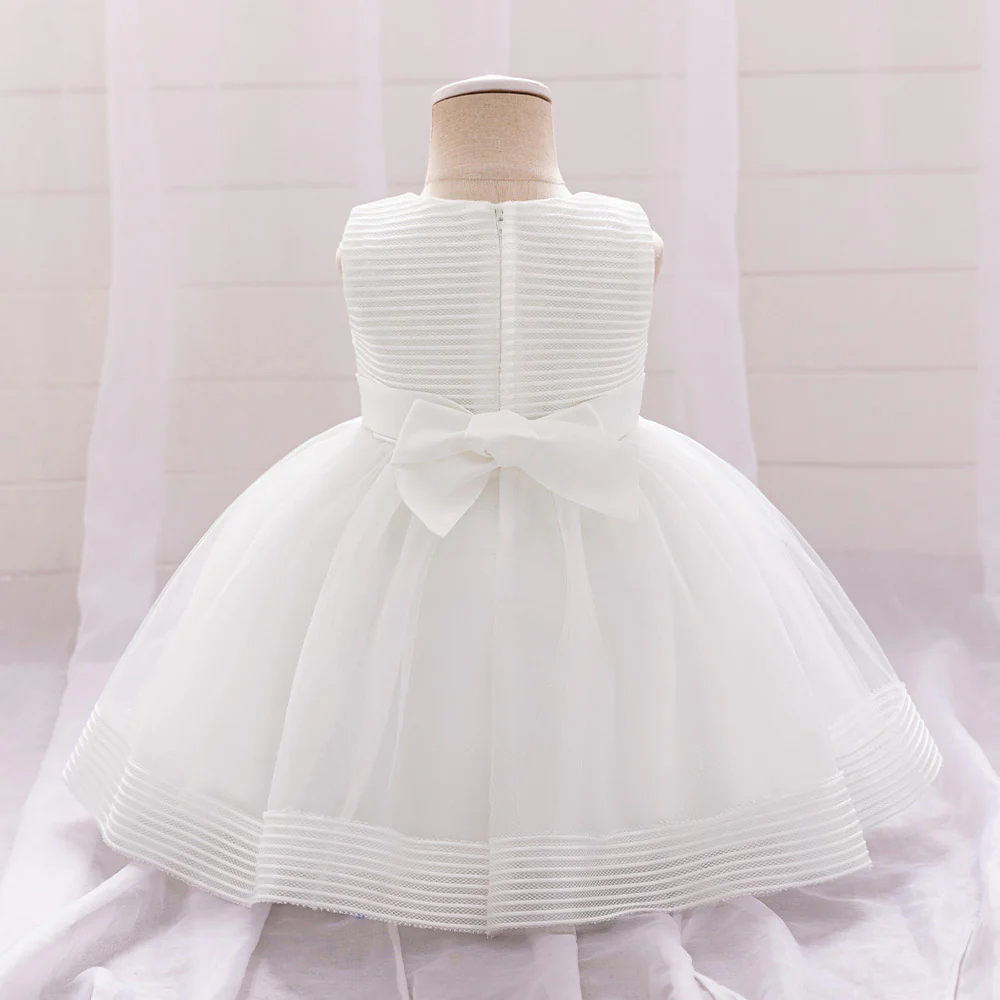 Ball Gown Scoop Sleeveless Flower Girl Dresses with Bow Knot - Image 2