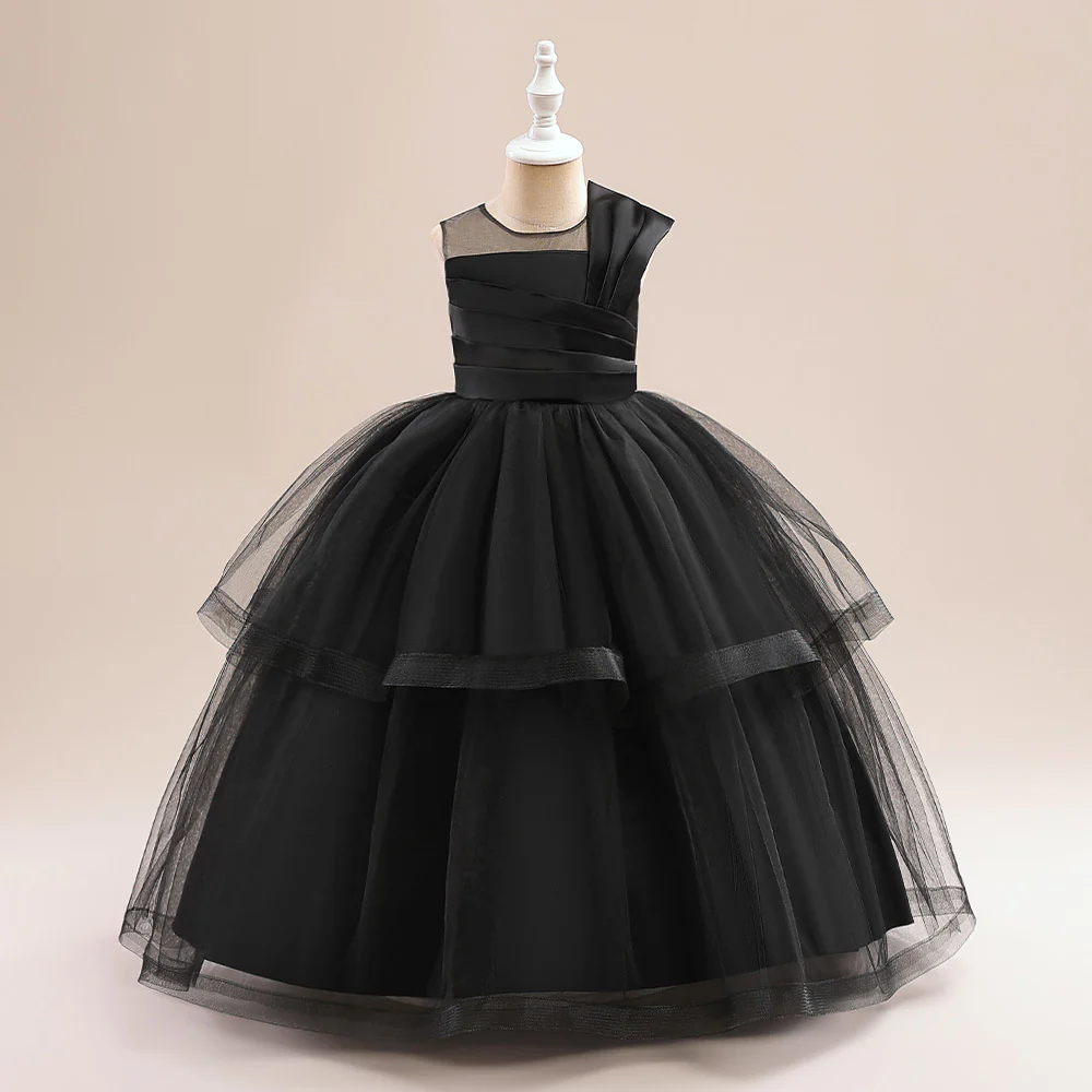 Ball Gown Scoop Sleeveless Flower Girl Dresses with Ruched - Image 10