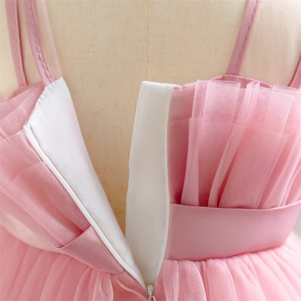 Ball Gown Scoop Sleeveless Flower Girl Dresses with Ruched - Image 6