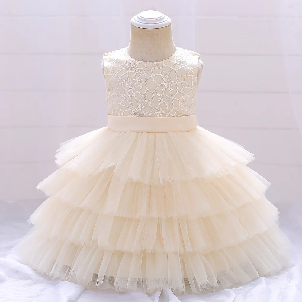 Ball Gown Scoop Sleeveless Flower Girl Dresses with Tiered - Image 7
