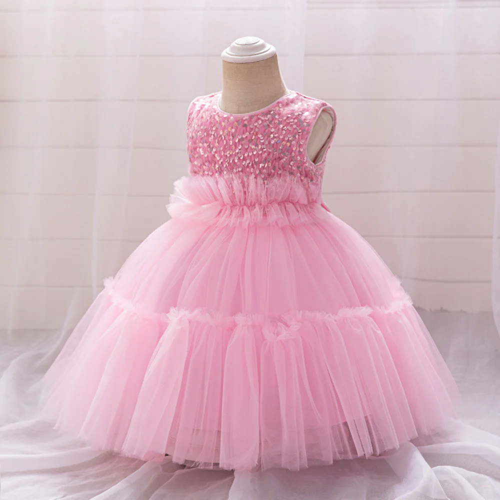 Ball Gown Scoop Sleeveless Ruched Flower Girl Dresses - Image 2
