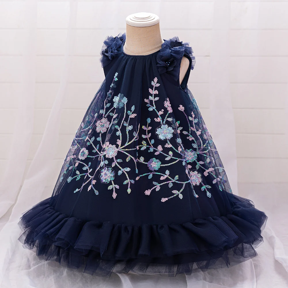Ball Gown Scoop Sleeveless Sequins Flower Girl Dresses - Image 3