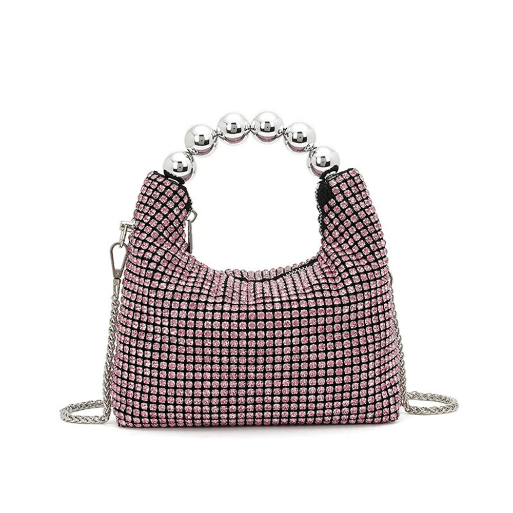 Charming Gorgeous Crystal Clutch Women's Chain Wallets - Image 4