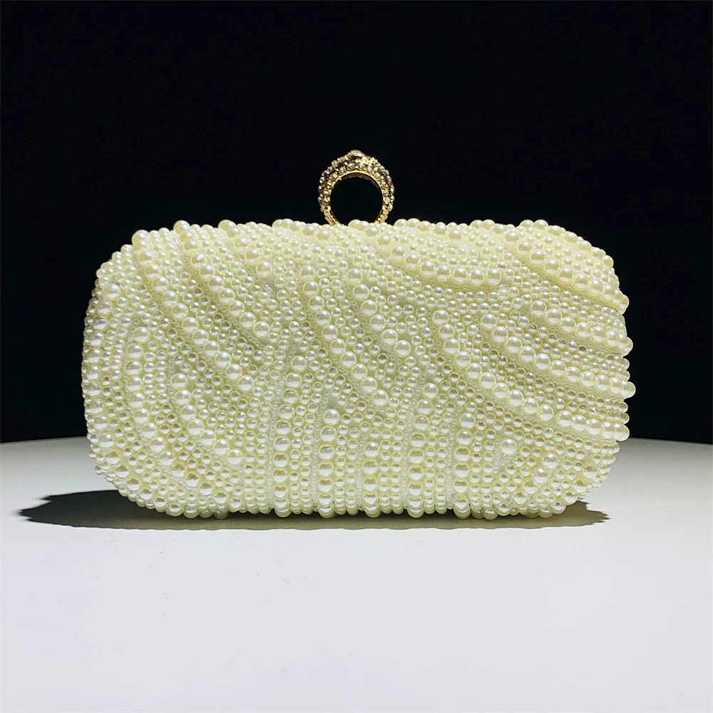 Charming Shining Pearls Clutch Unique Handbags - Image 2