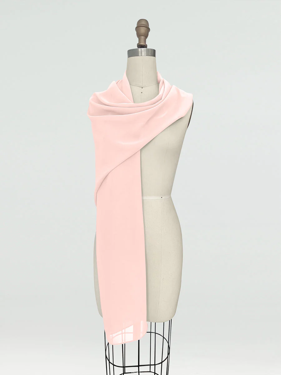 (18x89in.) Chiffon Shawls & Wraps for Women - Image 23