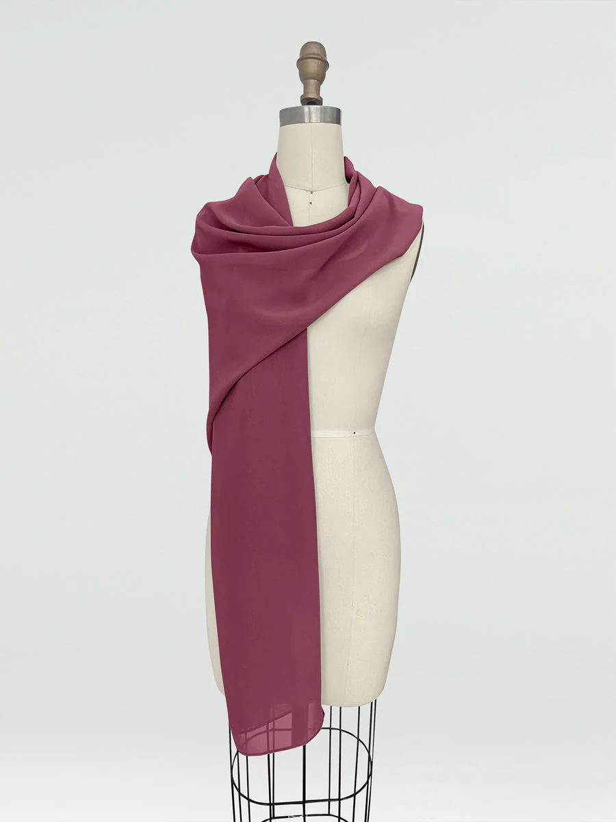 (18x89in.) Chiffon Shawls & Wraps for Women - Image 39