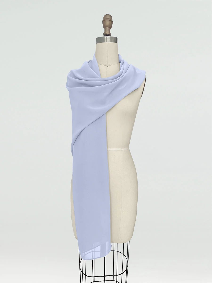 (18x89in.) Chiffon Shawls & Wraps for Women - Image 44