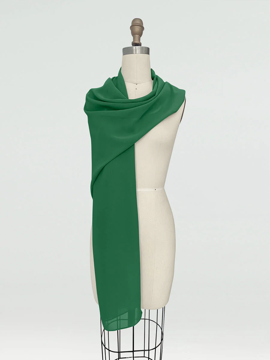 (18x89in.) Chiffon Shawls & Wraps for Women - Image 63