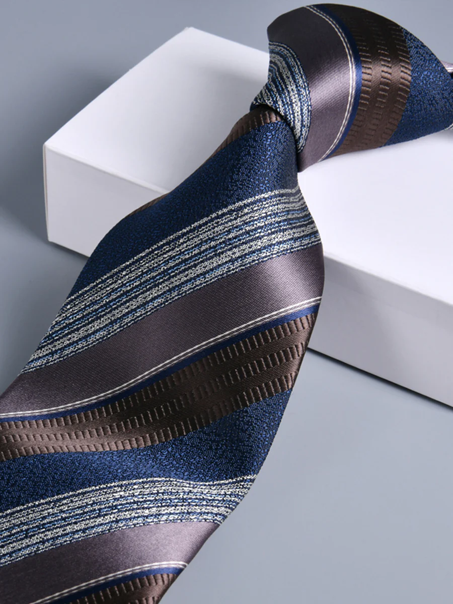 Men's Delicated Printed Jacquard Formal Modern Tie - Image 14
