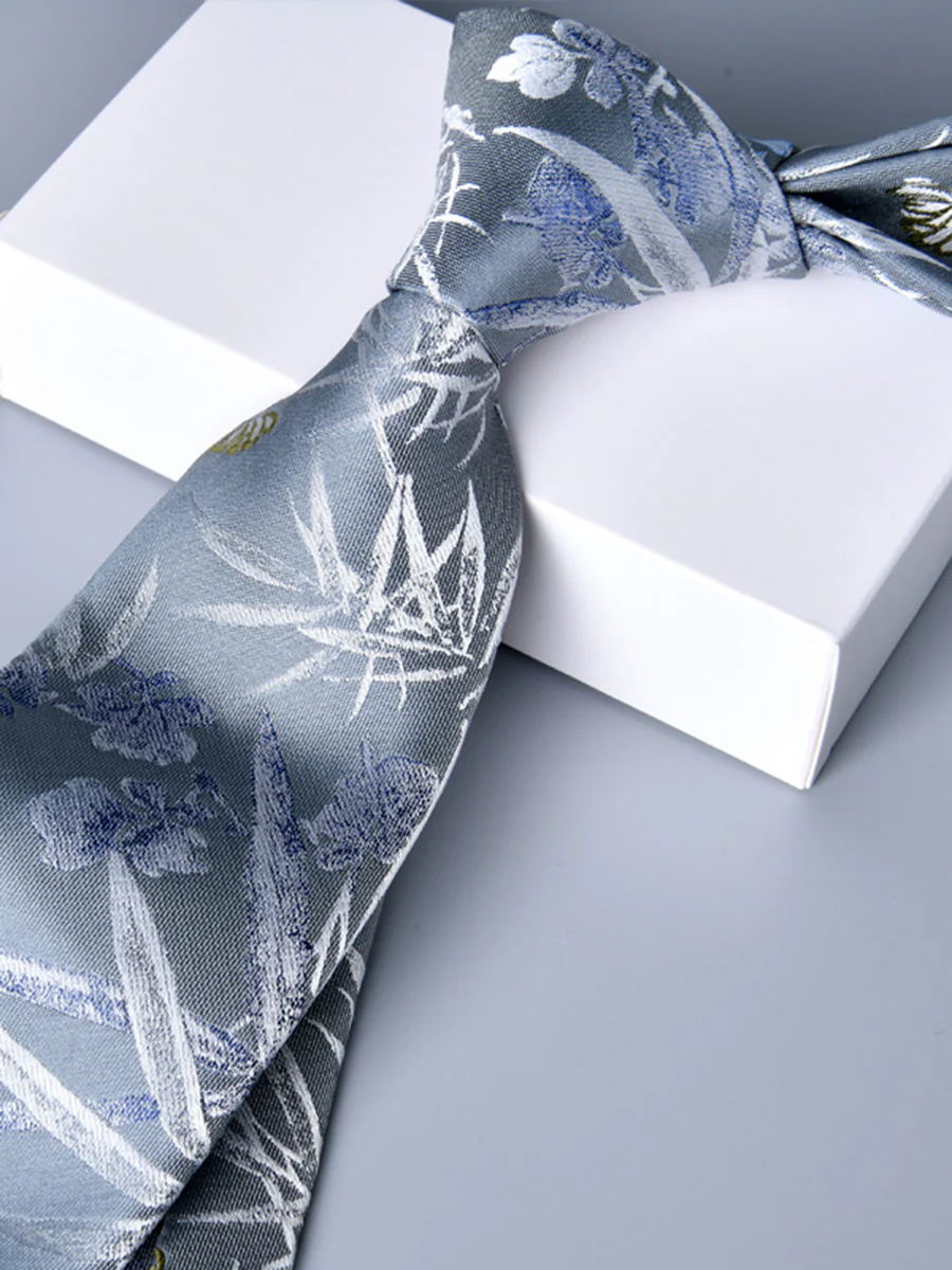Men's High-End Printed Jacquard Daily Tie - Image 7