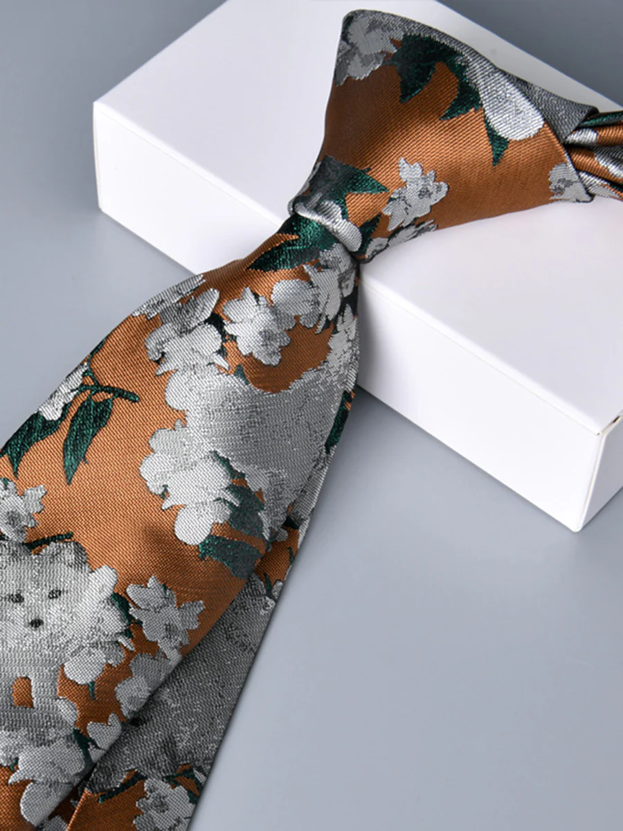 Men's High-End Printed Jacquard Daily Tie - Image 9