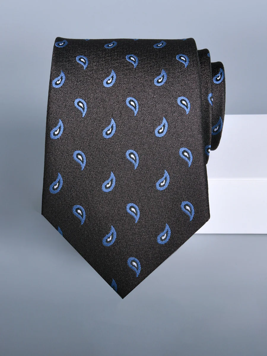 Men's Retro Printed Jacquard Fashionable Tie - Image 29
