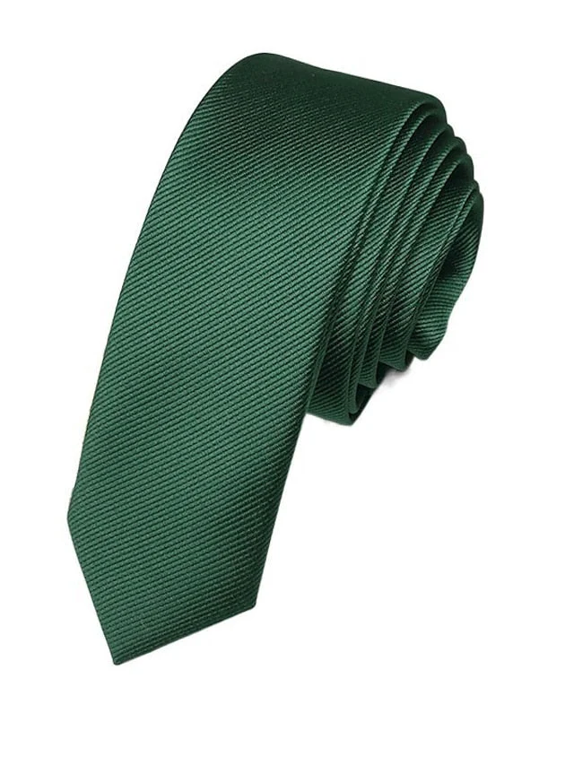 Men's Solid Colored Classic Tie - Image 2