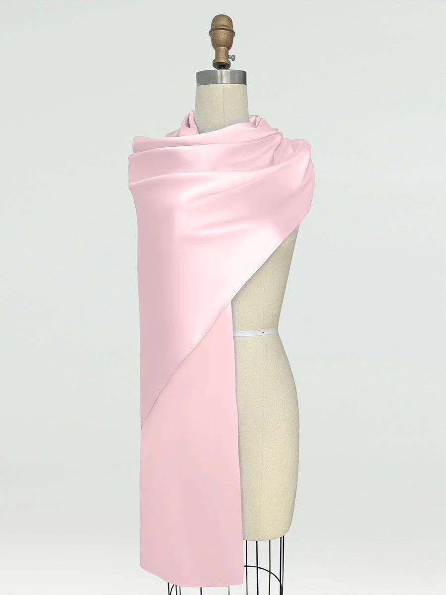 (18x89in.) Silk Satin Shawls & Wraps for Women - Image 20