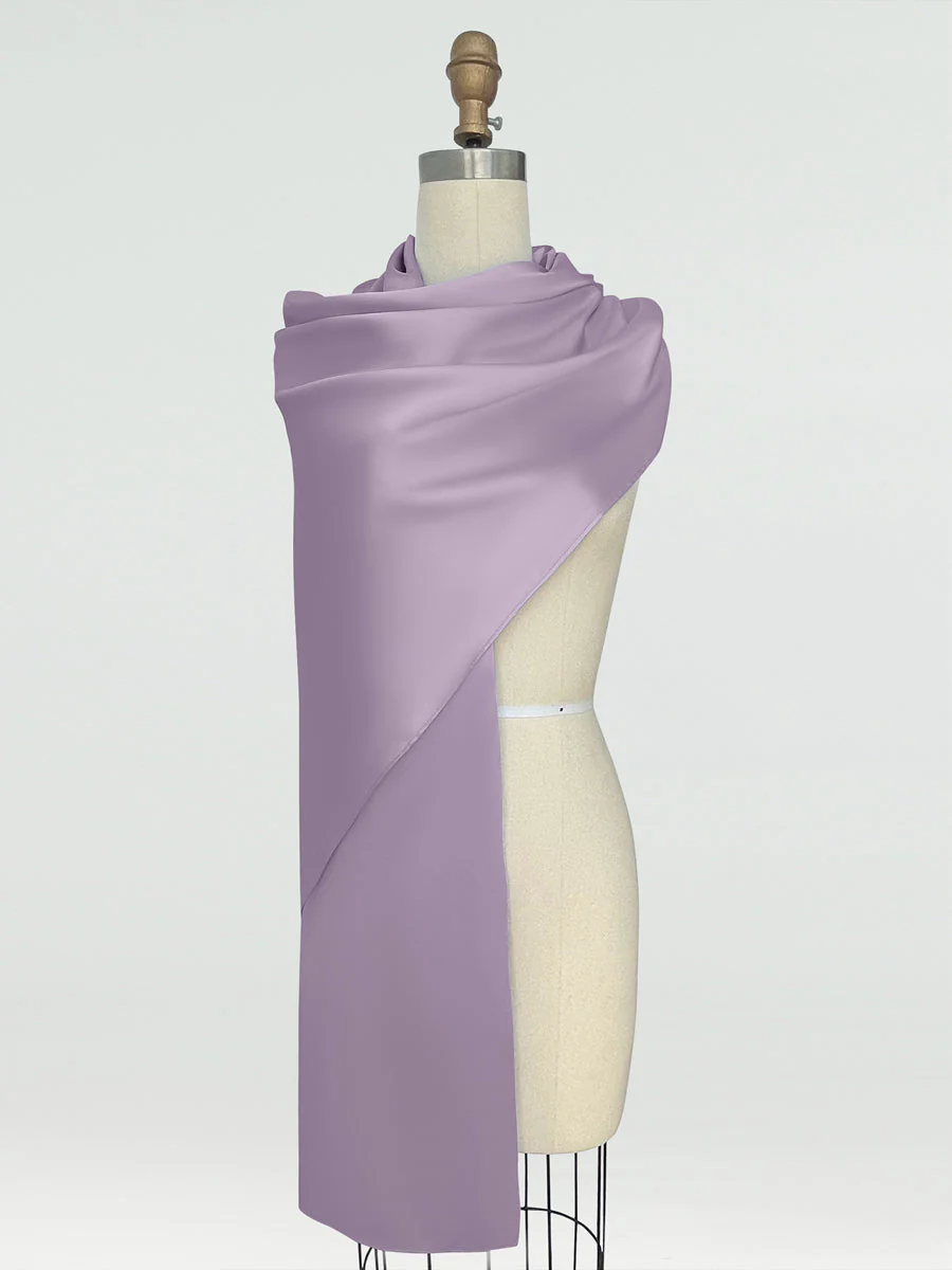 (18x89in.) Silk Satin Shawls & Wraps for Women - Image 28