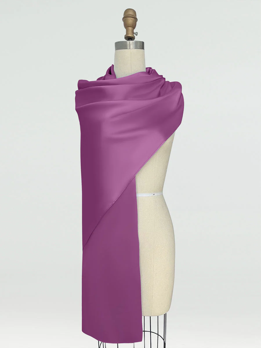(18x89in.) Silk Satin Shawls & Wraps for Women - Image 31