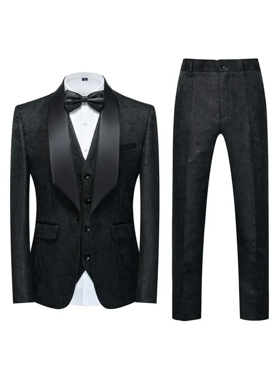 Tailored Fit Single Breasted One-button 2 Pieces Printed Men's Casual Suits - Image 11
